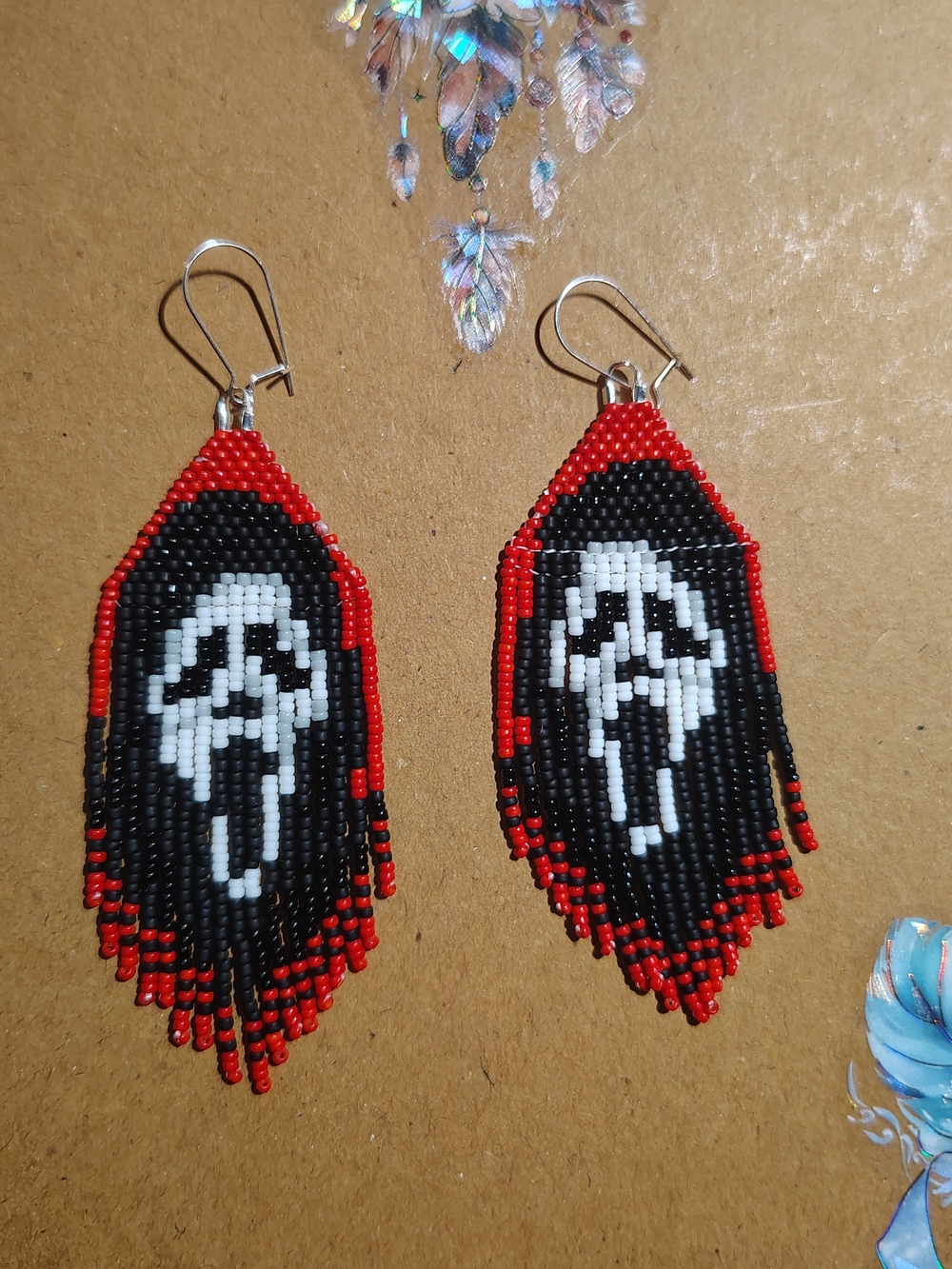 Handbeaded Native American Earrings